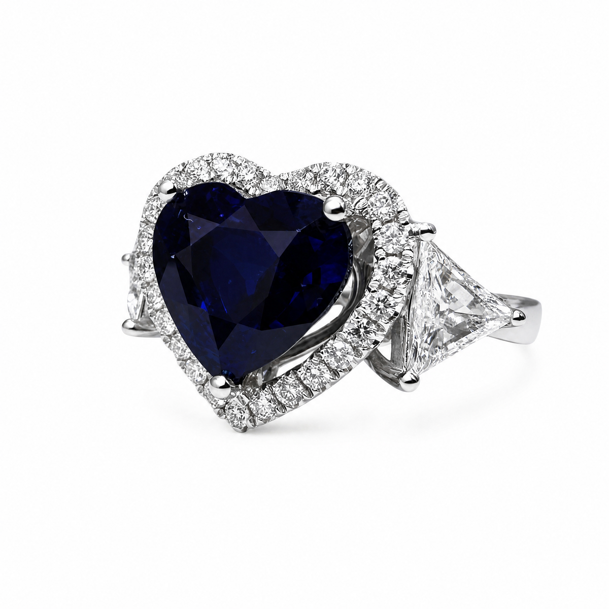 HEART SHAPED SAPPHIRE RING