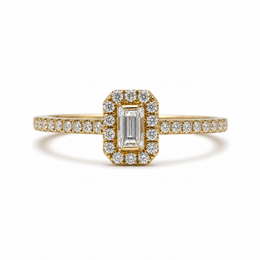 Bague Halo en diamant