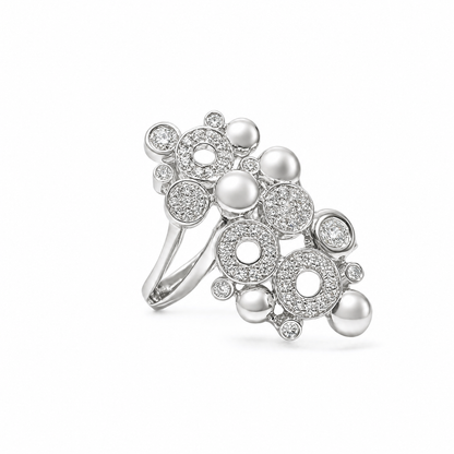 Regendruppel diamanten ring 