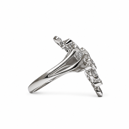 Regendruppel diamanten ring 