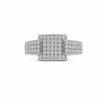 Bague pavée de diamants