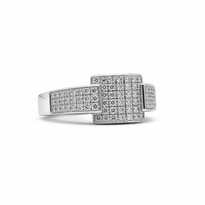 Bague pavée de diamants