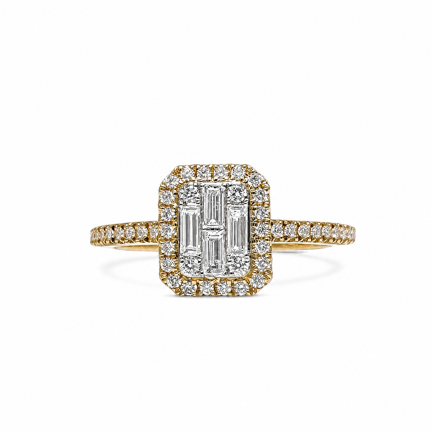 HALO ILLUSION DIAMOND RING