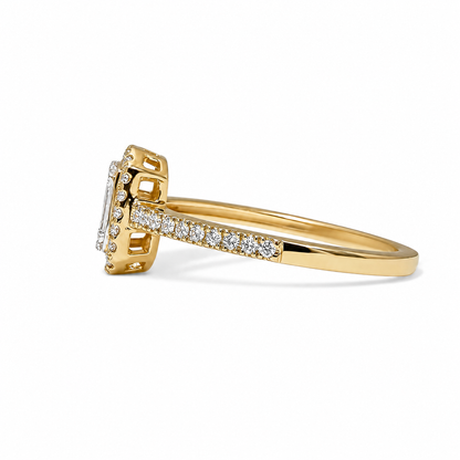HALO ILLUSION DIAMOND RING