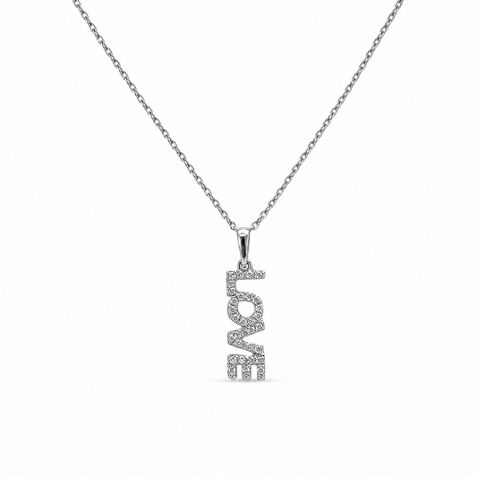 PENDENTIF DIAMANT « LOVE » 