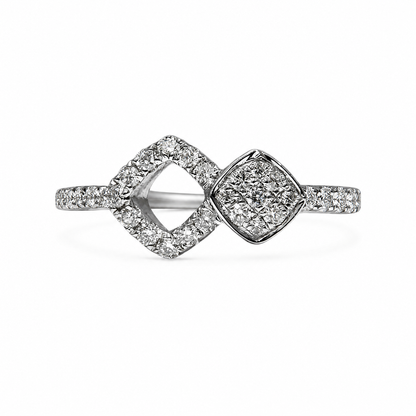 BAGUE DIAMANT FORME GEOMETRIQUE 
