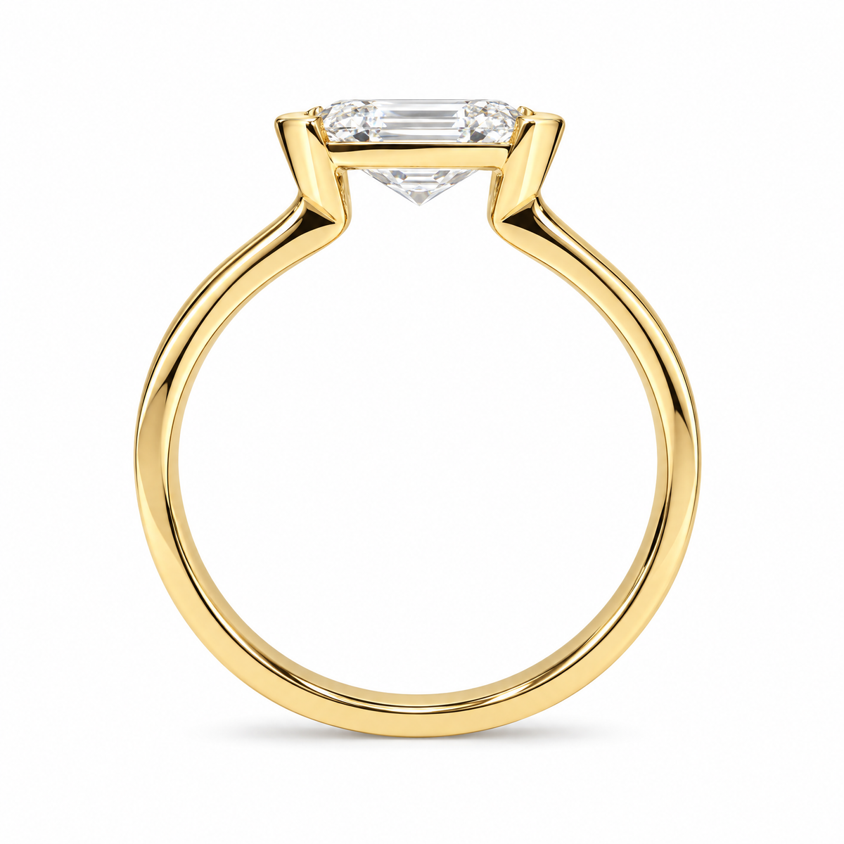 EAST WEST OVAL SOLITAIRE