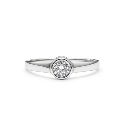 0,25CT RONDE SOLITAIRE RING 