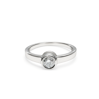 0,25CT RONDE SOLITAIRE RING 