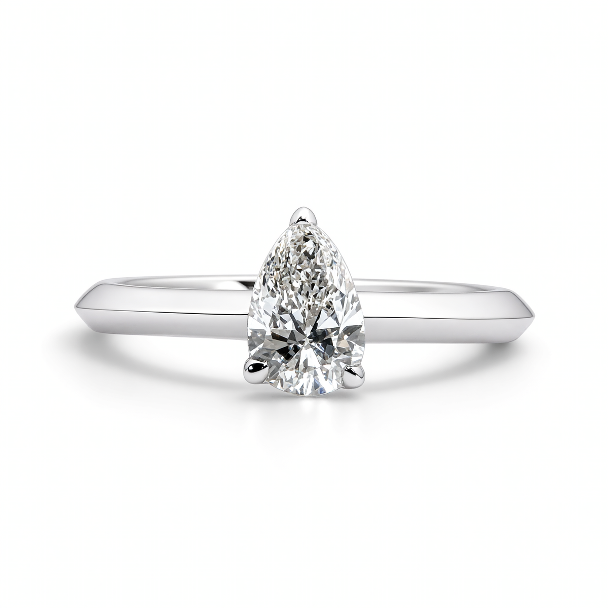 0.60 CT PEAR SHAPE DIAMOND RING