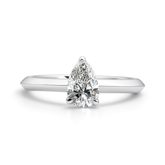 0.60 CT PEAR SHAPE DIAMOND RING