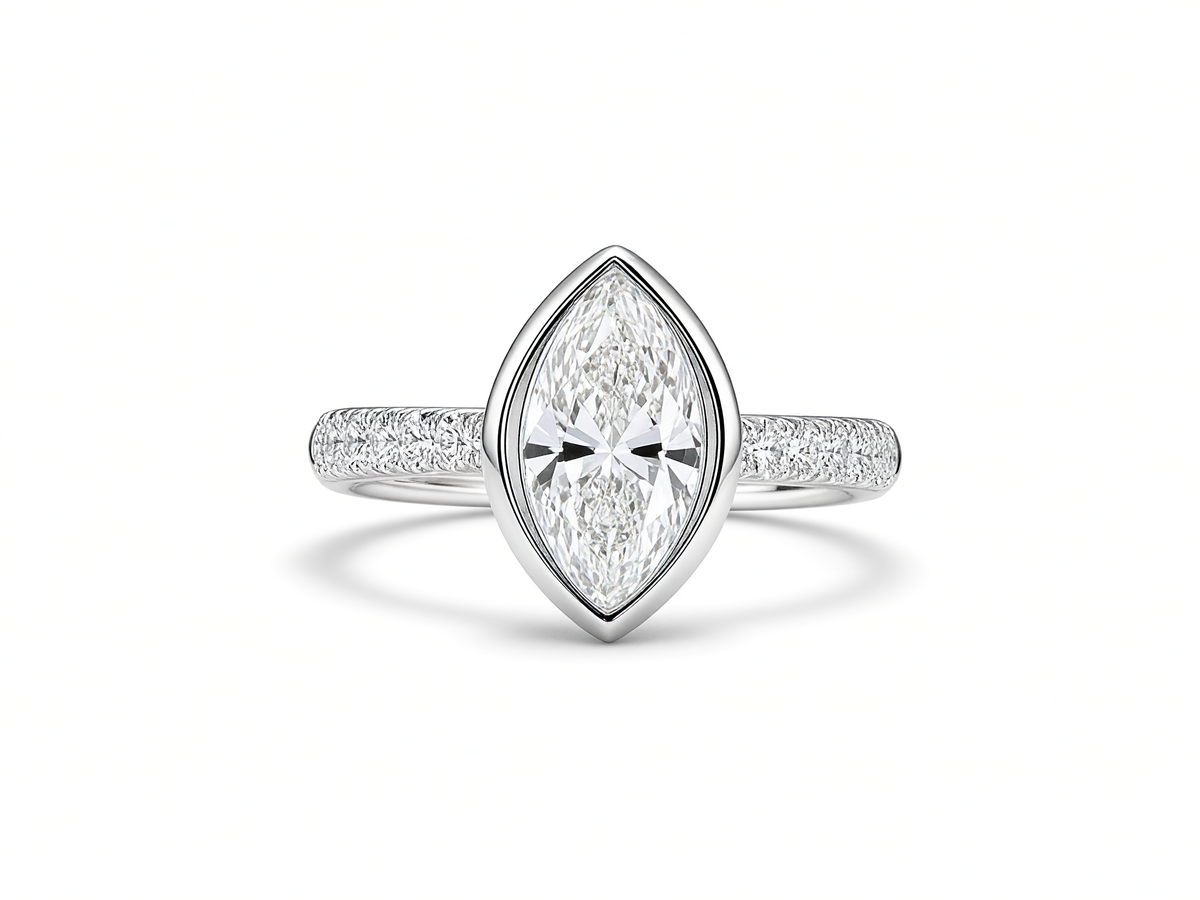 Marquise (LG) diamanten ring 