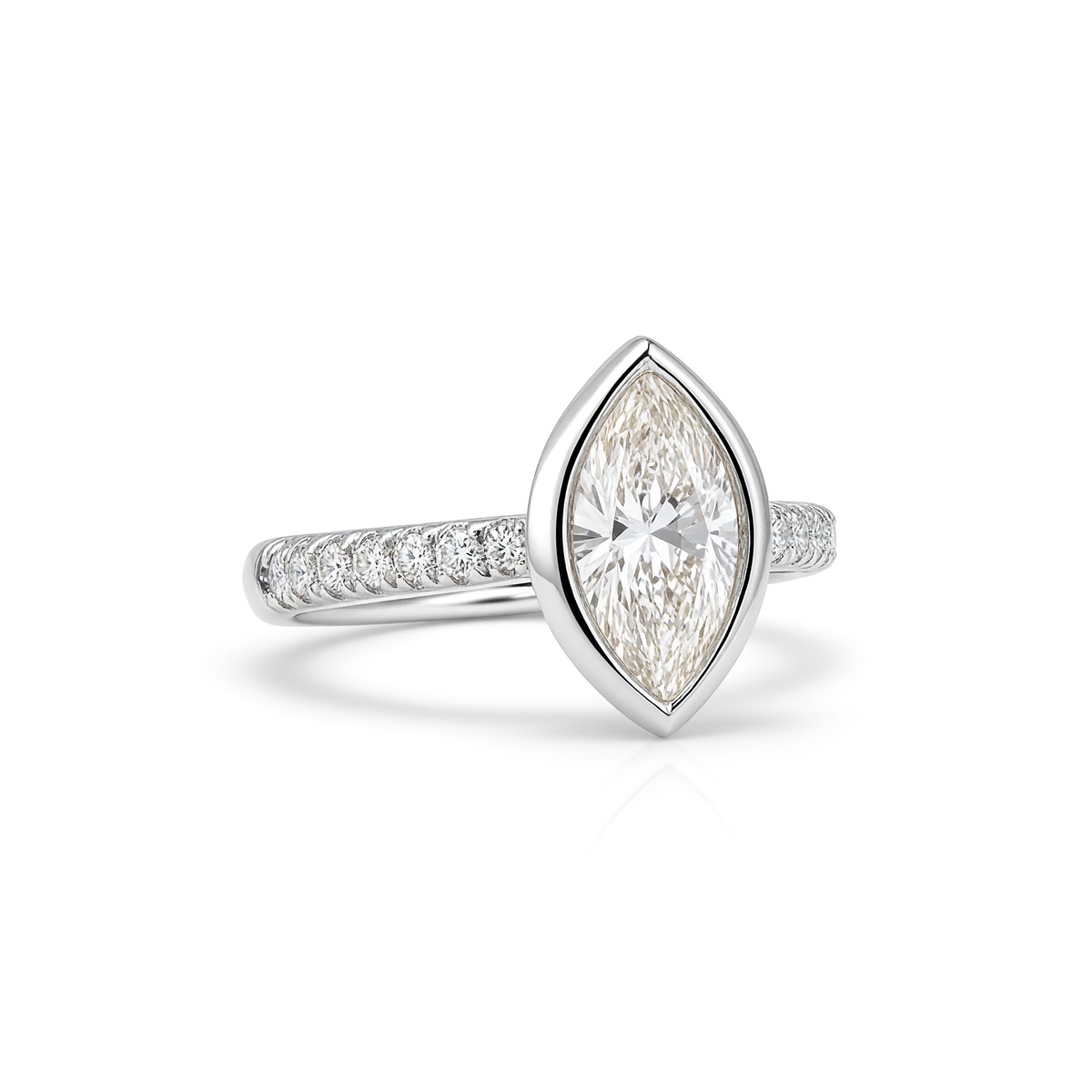 Marquise (LG) diamanten ring 