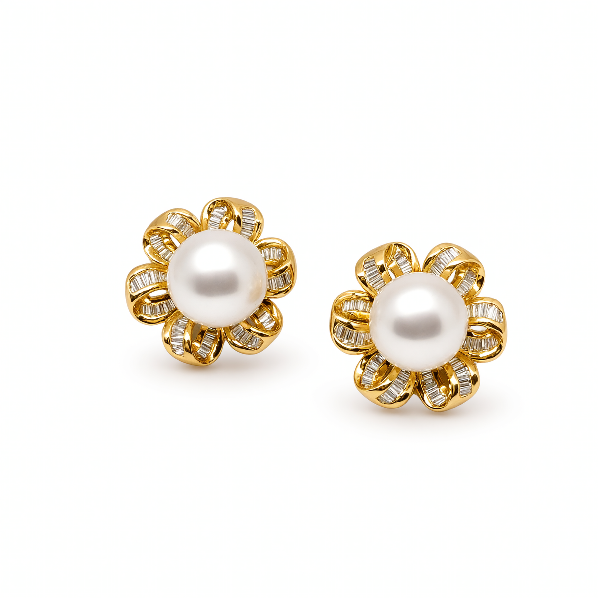 Flower Diamond Earrings