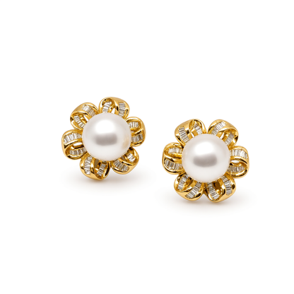 Flower Diamond Earrings