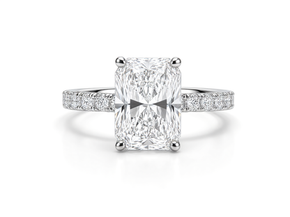 RADIANT CUT WITH SIDE DIAMONDS