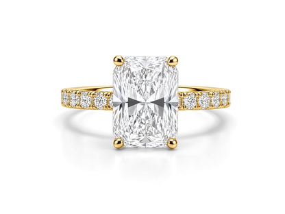 RADIANT CUT WITH SIDE DIAMONDS